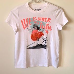 abercrombie kids graphic short sleeve tee.